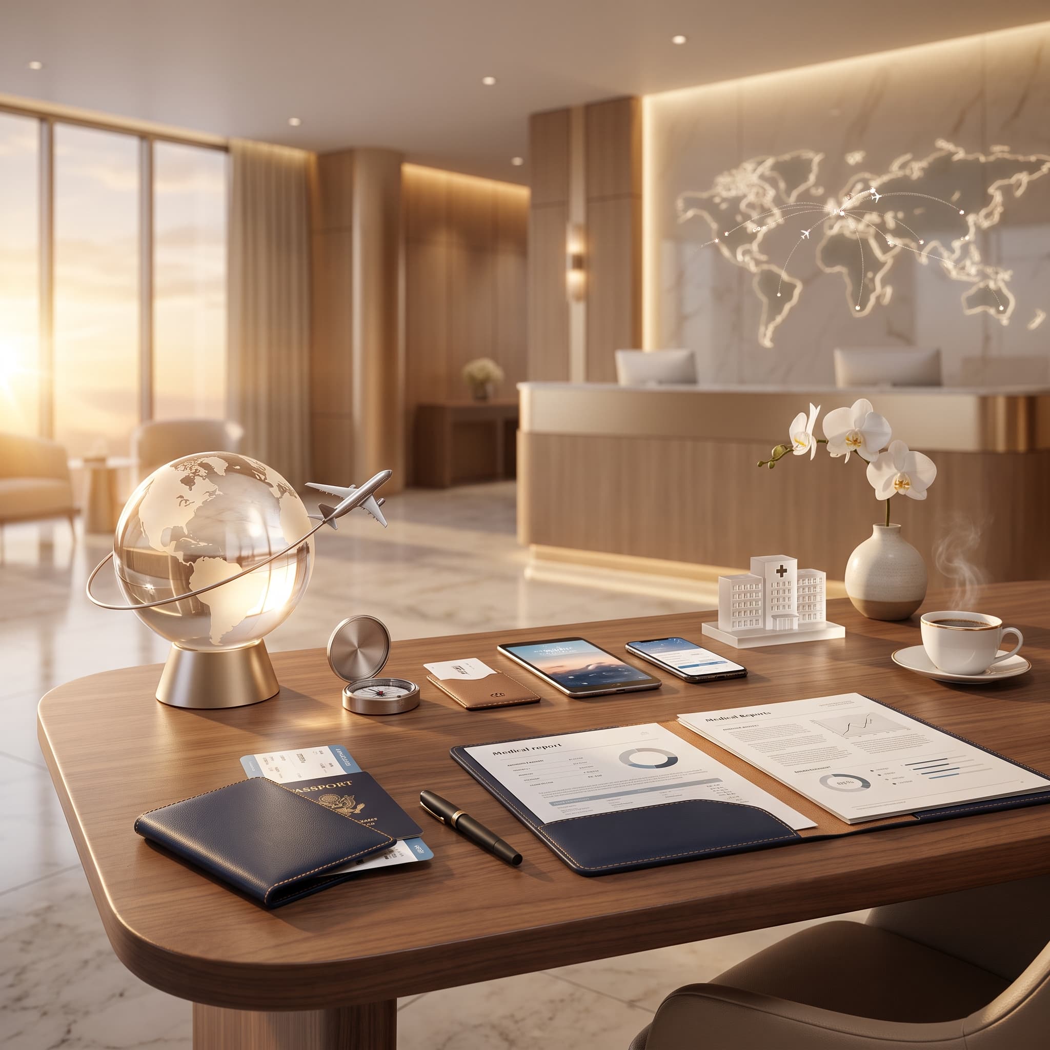 Global medical travel, planned and documented